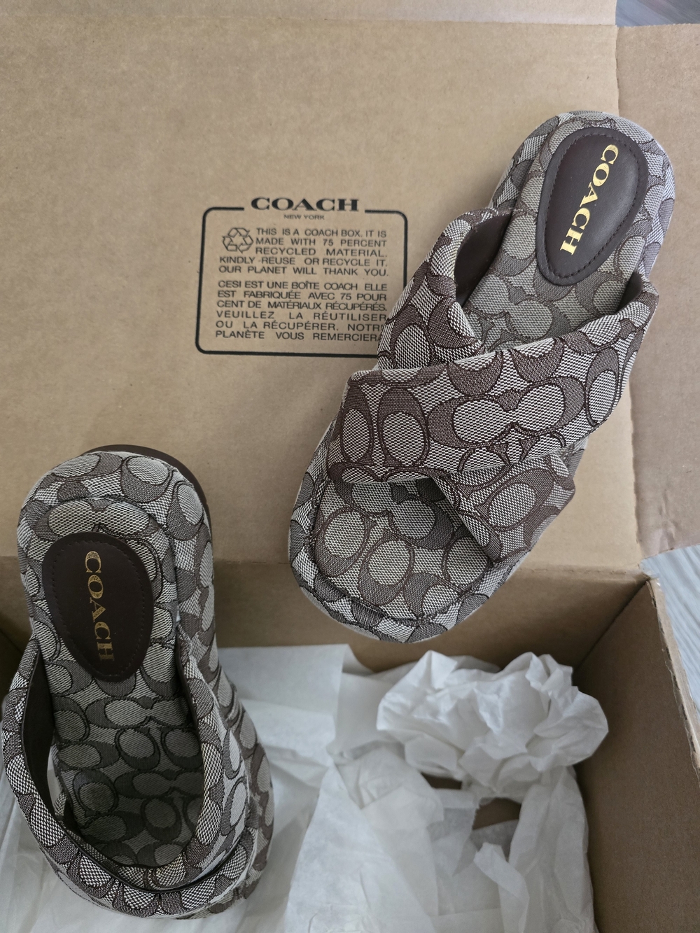 Coach Women's Brown Penelope Sandals